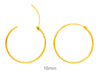 14k Yellow Gold Hinged Thin Endless Hoop Earrings (1mm), All Sizes - LooptyHoops