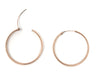 14k Rose Gold Endless Hinged Hoop Earrings (1.5mm), All Sizes - LooptyHoops