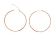 14k Rose Gold Endless Hinged Hoop Earrings (1.5mm), All Sizes - LooptyHoops