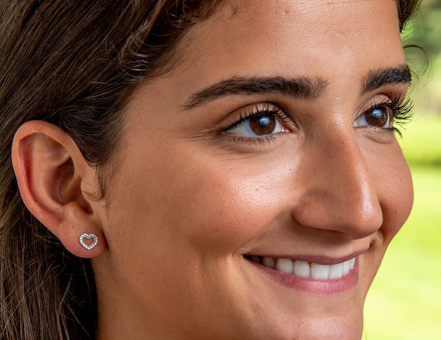 Tiny cz hotsell stud earrings