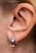 14K Gold Thick Huggie Hinged Hoop Earrings .60 Inch (15mm) (8mm Wide) - LooptyHoops