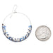 Handmade Bohemian Dangling Beaded Hoop Earrings, 42mm - LooptyHoops