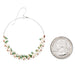Handmade Bohemian Dangling Beaded Hoop Earrings, 42mm - LooptyHoops