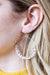Handmade Bohemian Dangling Beaded Hoop Earrings, 42mm - LooptyHoops