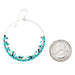 Handmade Bohemian Dangling Beaded Hoop Earrings, 42mm - LooptyHoops
